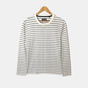 Kenneth Cole Men’s Crew Neck Striped Pullover Sweater – Medium